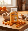 GUMMIKING Turmeric + Ginger for Kids - Kurkuma + Imbir dla dzieci (60 żelek) Odporność i Antyoksydanty